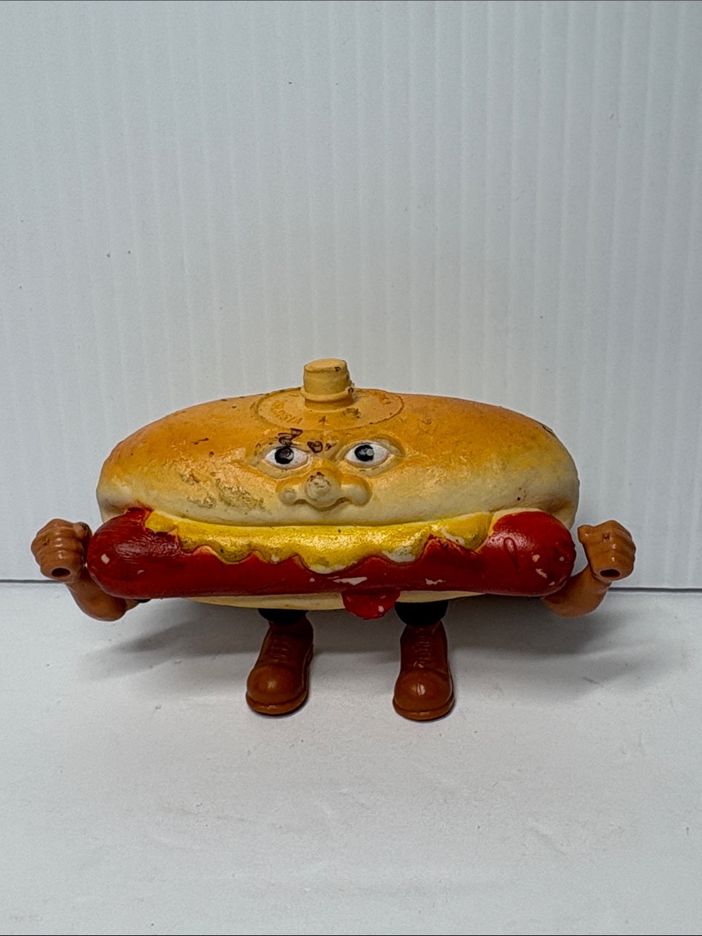 Mattel 1988 Food Fighter Toys Mean Weener Hot Dog